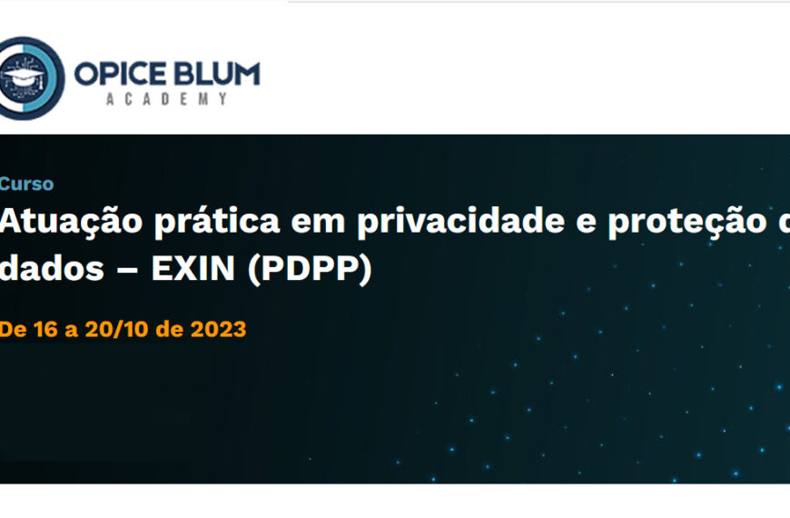 Curso | Atuação Prática em Privacidade e Proteção de Dados – EXIN (PDPP)