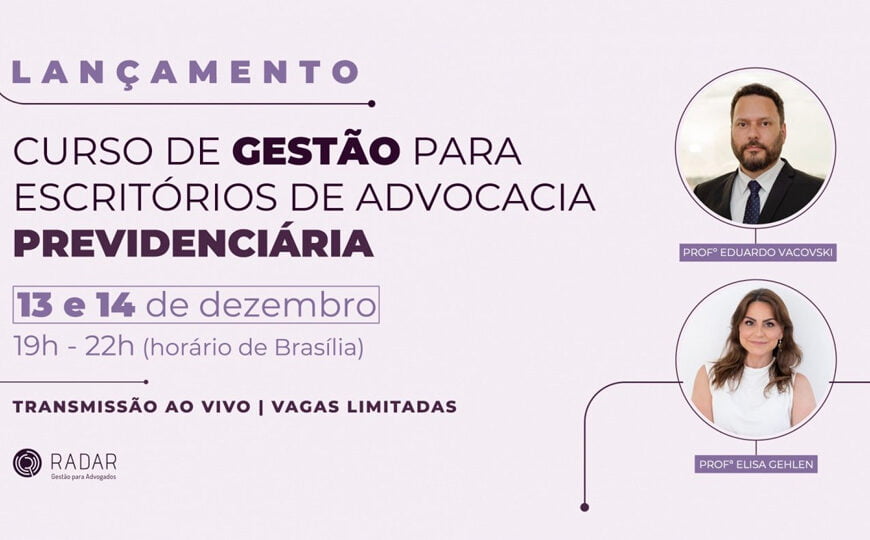 Curso | Gestão de Escritórios de Advocacia Previdenciário – 1ª Edição