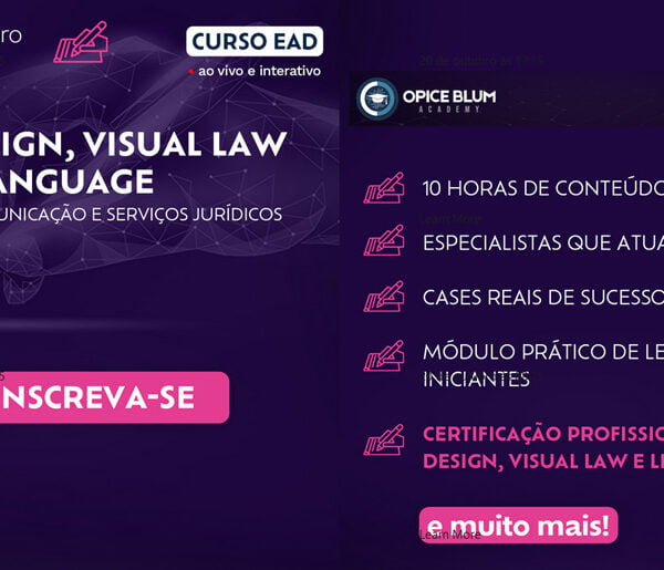 Curso | Legal Design, Visual Law & Plain Language: Inovação na Comunicação e Serviços Jurídicos