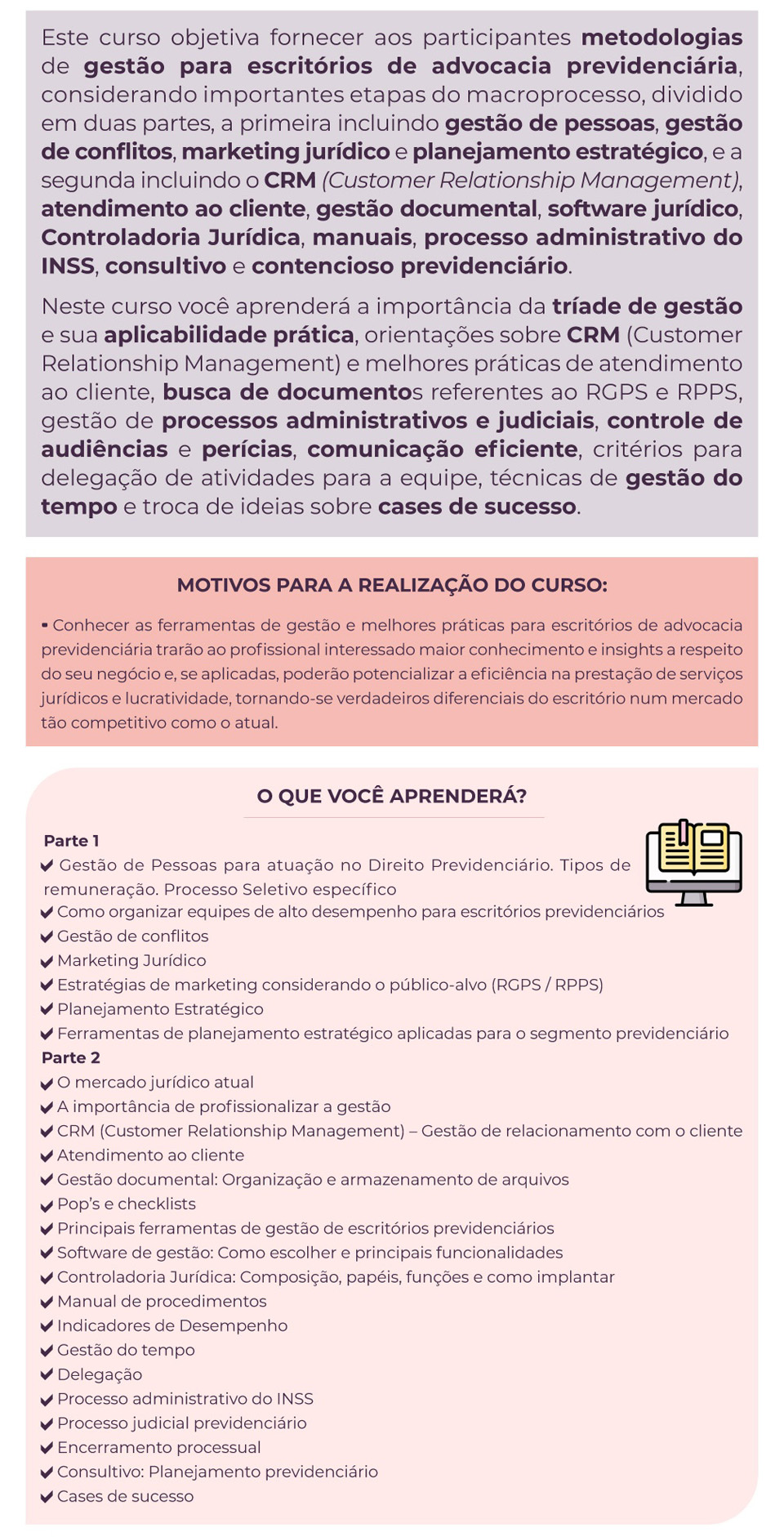 Gestão de Escritórios de Advocacia Previdenciário