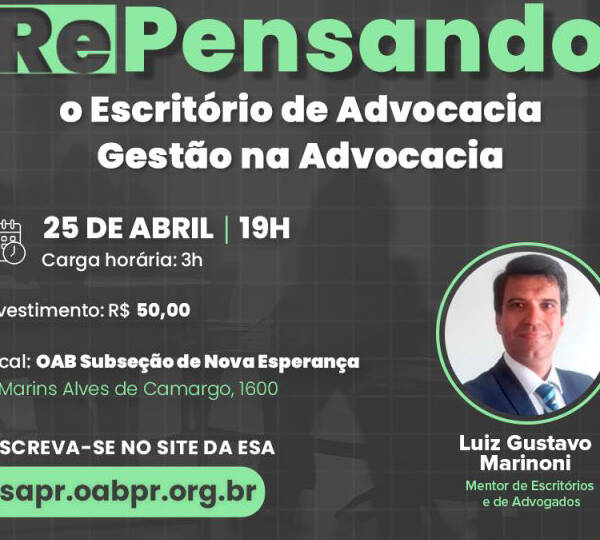 Curso | Pensando O Escritório De Advocacia Gestão Na Advocacia