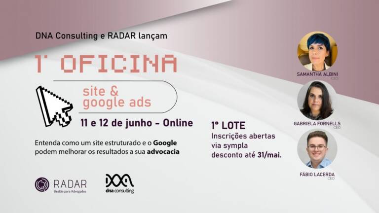 Radar Oficina de Site e GoogleAds