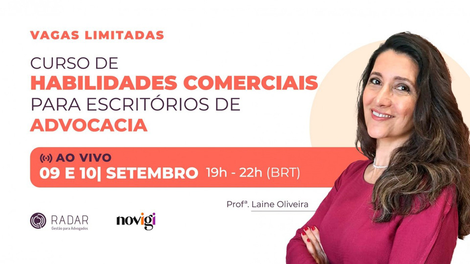 Curso | Curso de Habilidades Comerciais para Escritórios de Advocacia