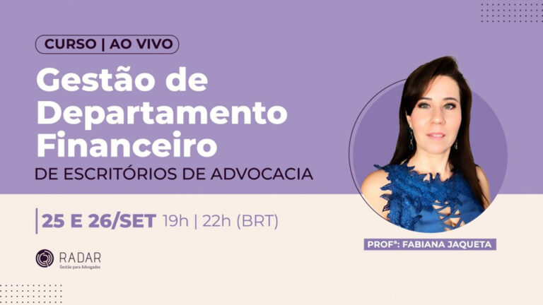 Curso | Gestão de Departamento Financeiro de Escritório de Advocacia