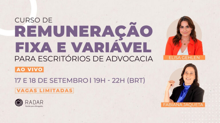 Curso | Remuneração Fixa e Variável para Escritórios de Advocacia
