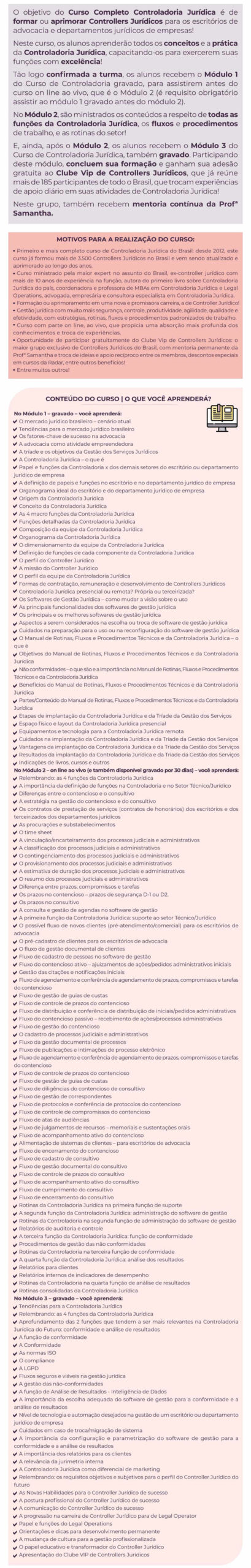 Curso | Controladoria Jurídica 