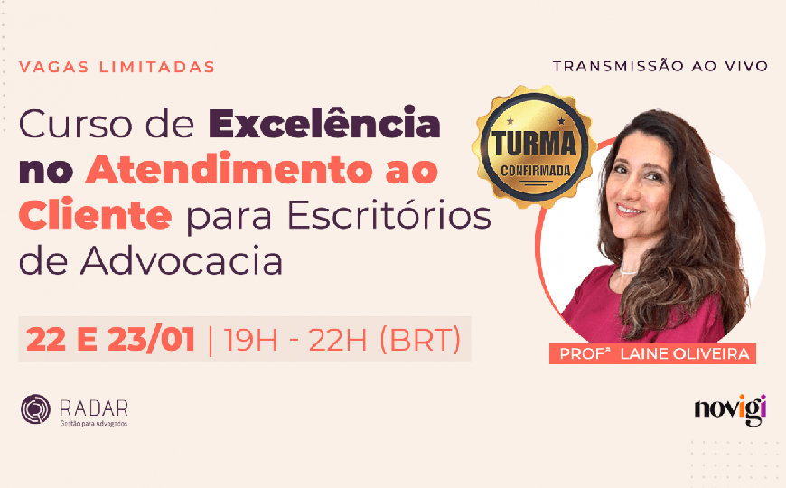 Curso | Excelência no Atendimento ao Cliente para Escritórios de Advocacia